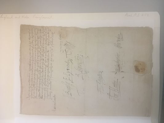 Smith College: England and Wales. Privy Council. [Document] 1578 Feb. 23 / [Privy Council]. (1578) (MiscMS 423)
